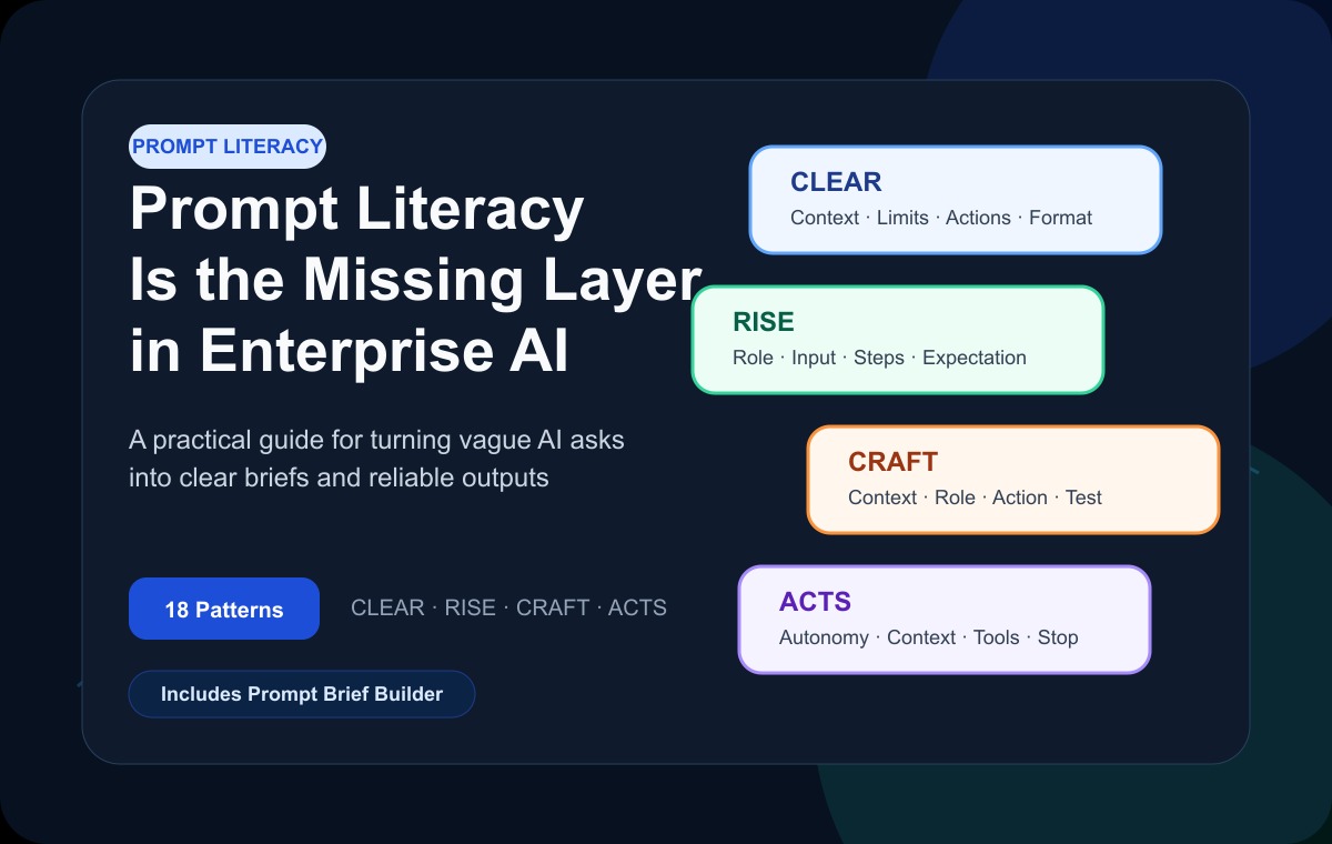 Prompt Literacy Is the Missing Layer in Enterprise AI Adoption | DualLensAI